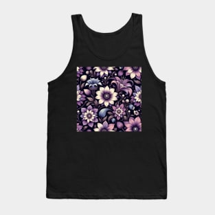 Purple Flowers Tank Top